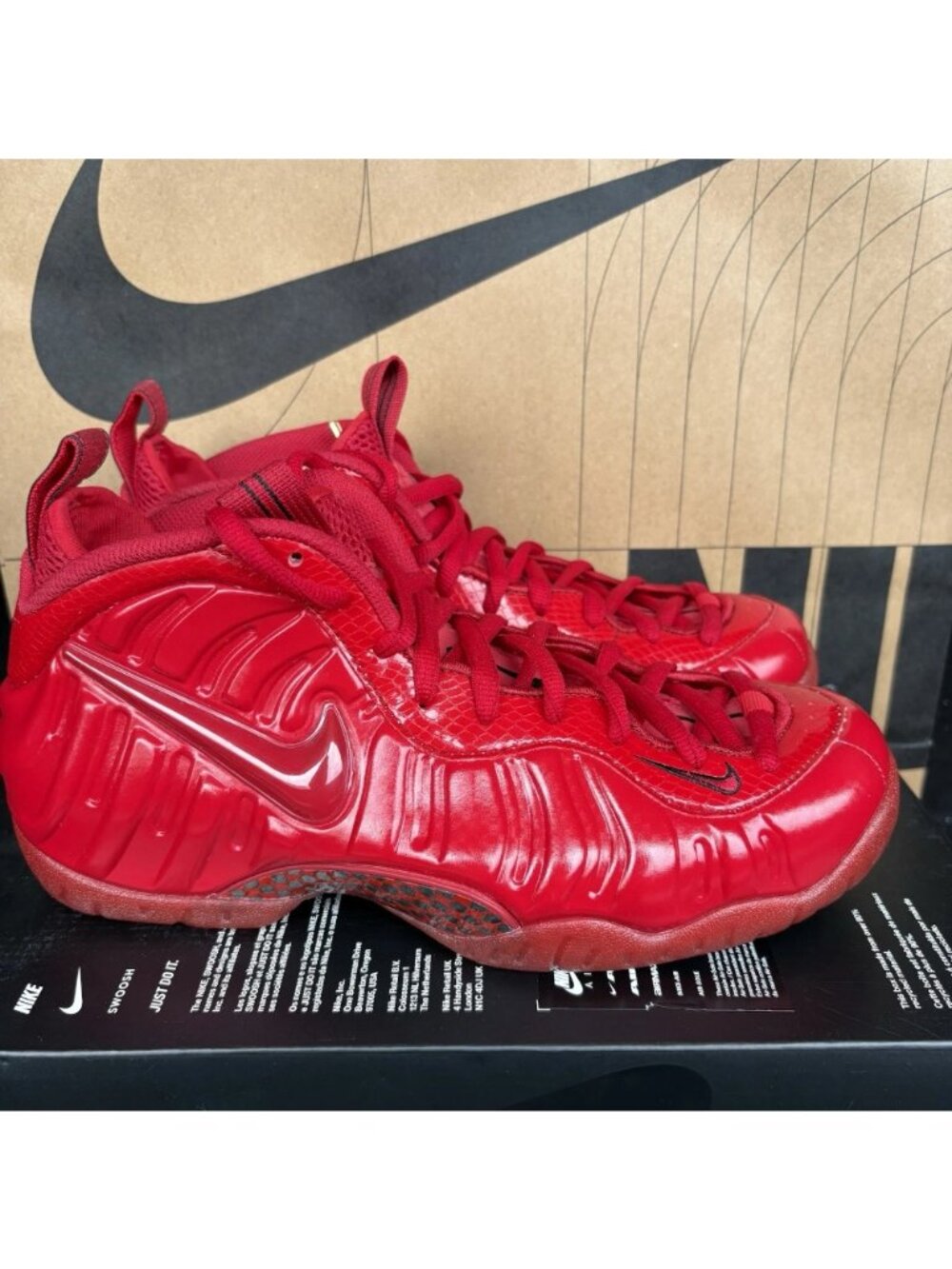 NEW Nike Air Foamposite Pro Gym Red October Black HF0794-600 Men's Size 9